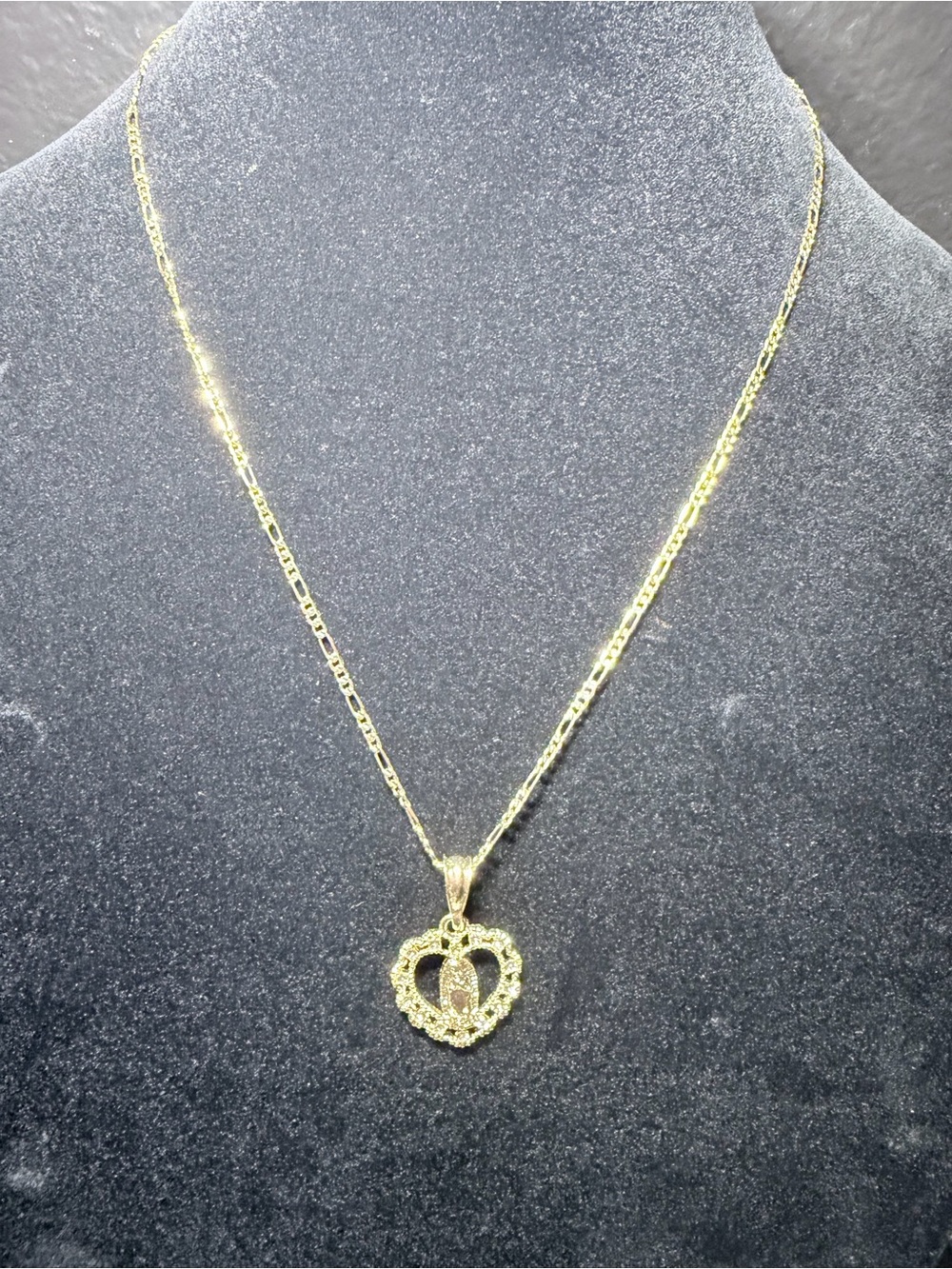 Gold plated Heart Pendant Necklace - Elegant Women's Jewelry